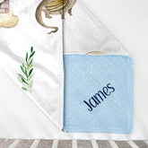 Lofaris Dragon Castle Leaves Clouds Boys Minky Baby Blanket